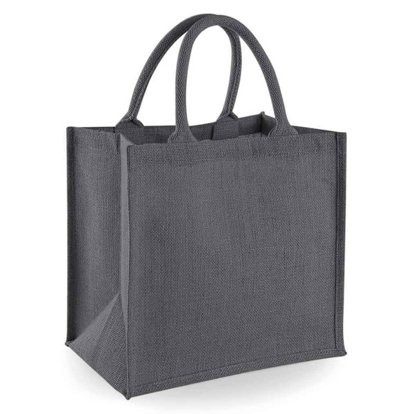 Westford Mill Midi Jute Tote Bag One Size Light Graphite/Graphi Light Graphite/Graphite One Size