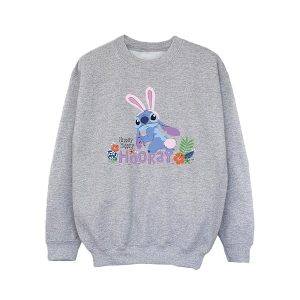 Disney Girls Lilo & Stitch Hippity Hop Stitch Sweatshirt 9-11 år Sports Grey 9-11 Years