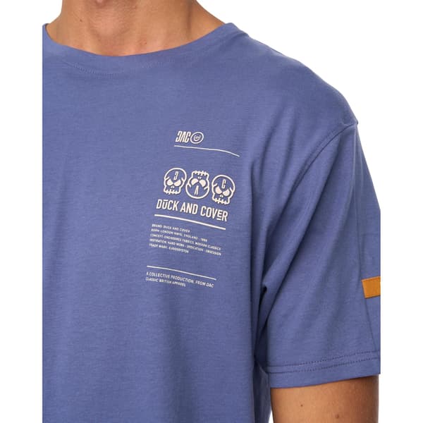 Duck and Cover Herr Cramptone T-shirt S Denimblå Denim Blue S