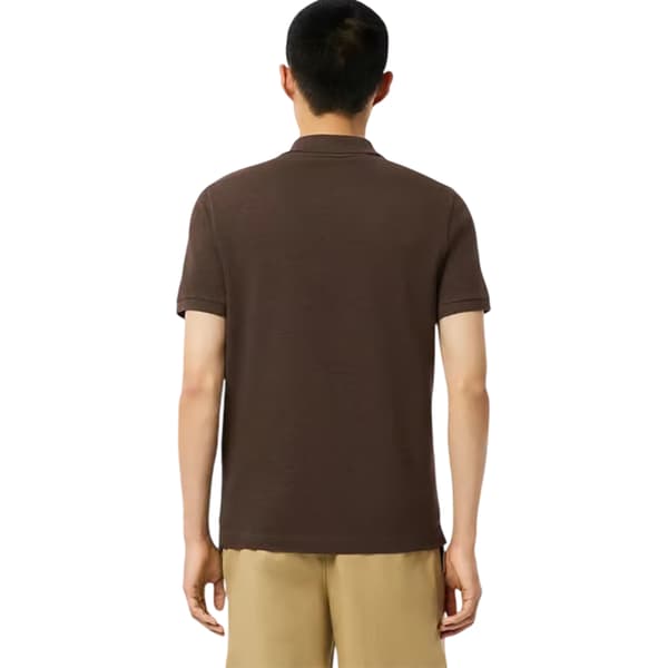 Lacoste Herr Klassisk Kortärmad Pikétröja S Brun Brown S