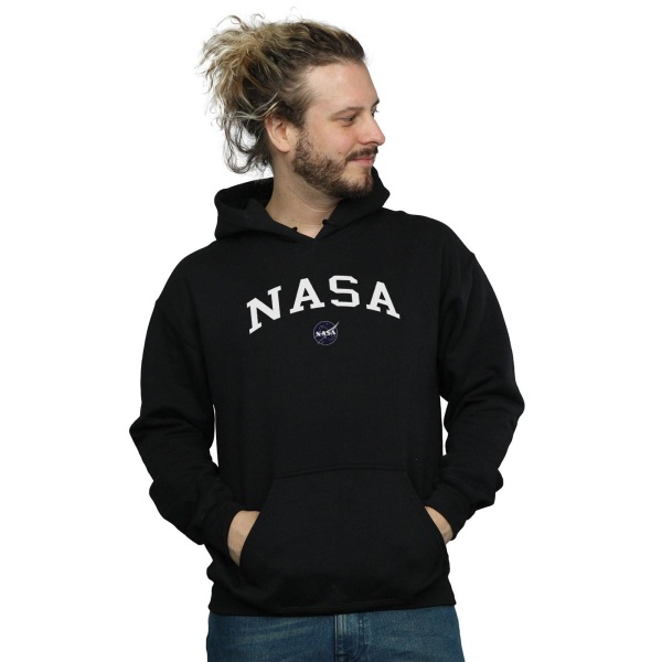 NASA Herr Collegiate Logo Hoodie S Svart Black S