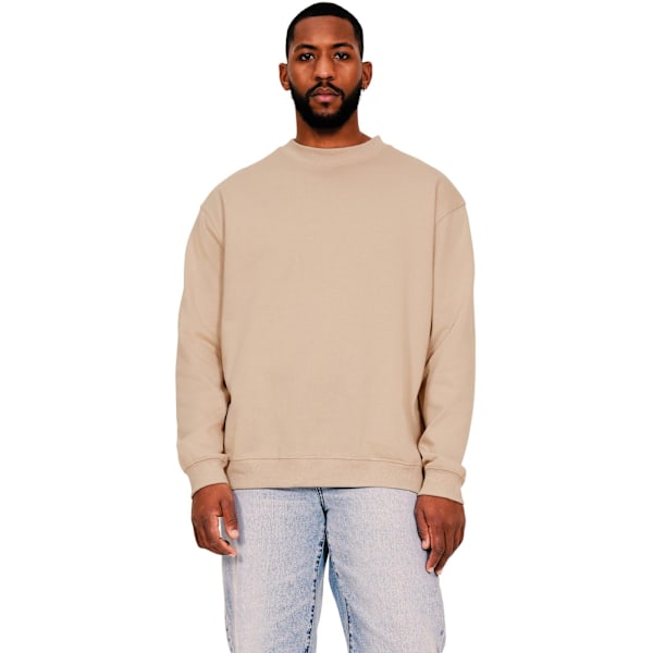 Casual Classics Herr Ringspun Bomull Förlängd Halsringning Oversize Sand M