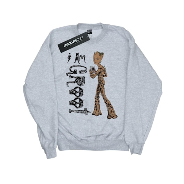 Avengers Infinity War Girls I Am Teenage Groot Sweatshirt 9-11 Sports Grey 9-11 Years