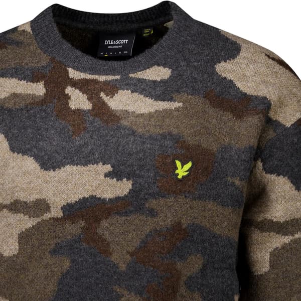 Lyle & Scott Herrtröja Camo XL Svart Black XL