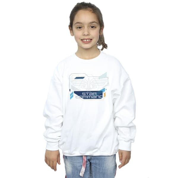 Disney Flickor Lightyear Star Command Icons Sweatshirt 5-6 År White 5-6 Years