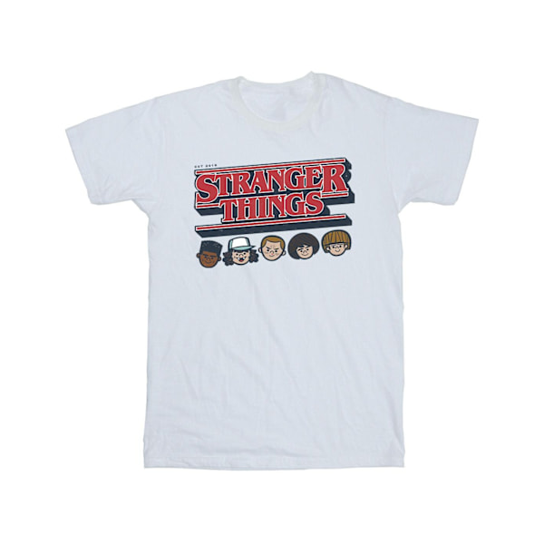 Netflix herr Stranger Things Caricature Logo T-shirt L vit White L