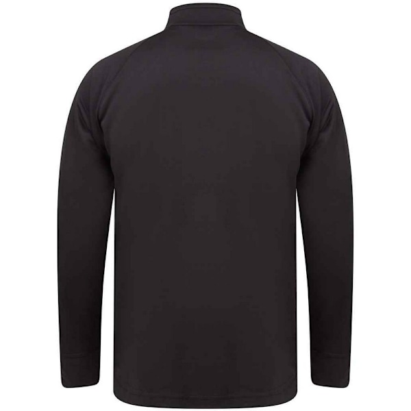 Finden & Hales Herr Kontrastpanel Stickad Träningsoverdel 4XL Svart Black 4XL