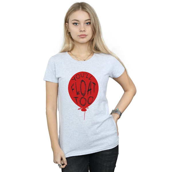 It Dam/Damer Pennywise You´ll Float Too Bomull T-Shirt S Sp Sports Grey S