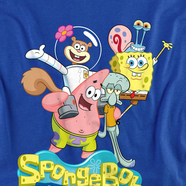 SvampBob Fyrkant Unisex Vuxen Gruppbild T-Shirt M Royal B Royal Blue M