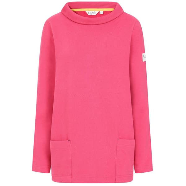 Lazy Jacks Dam Logotyp Roll Neck Sweatshirt 8 UK Cherry Cherry 8 UK
