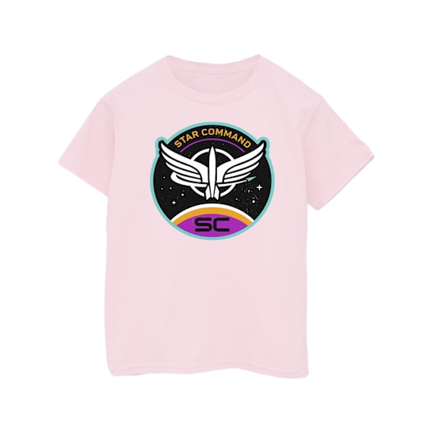 Disney Girls Lightyear Star Command Circle Bomull T-shirt 3-4 år Baby Pink 3-4 Years