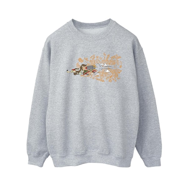 Looney Tunes Dam/Damer ACME Doodles Wile E Coyote Sweatshirt Sports Grey XXL