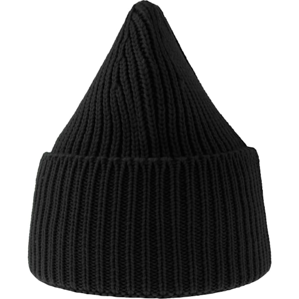 Atlantis Unisex Vuxen Ek Chunky Knit Beanie One Size Svart Black One Size