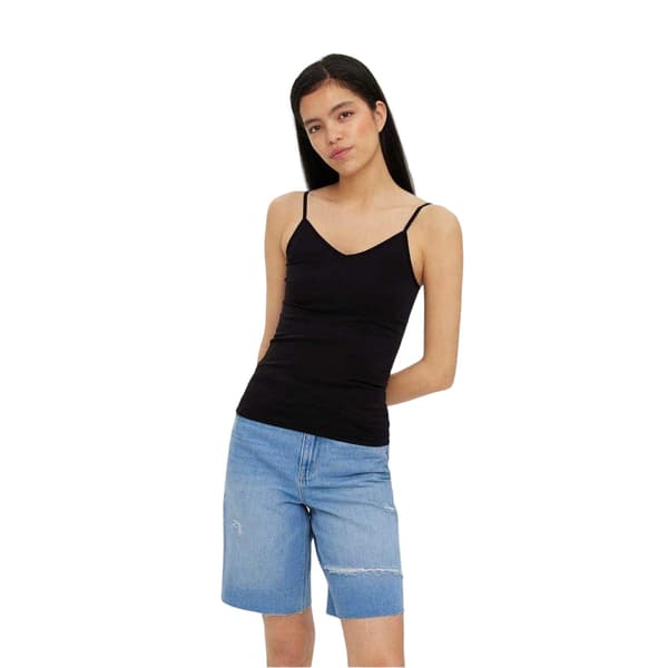 Vero Moda Dam Jackie Polyamid Linne med Remmar M-L Svart Black M-L