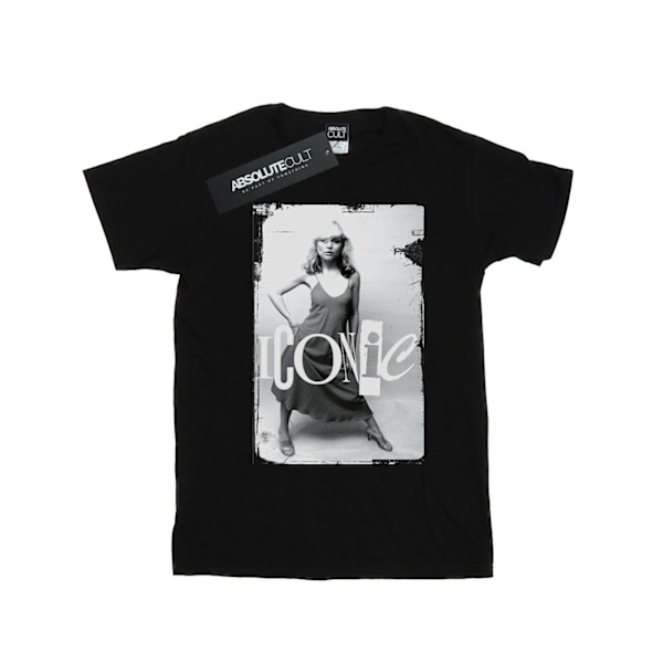 Debbie Harry Dam/Kvinnor Ikonisk Foto Bomull Boyfriend T-Shir Black M