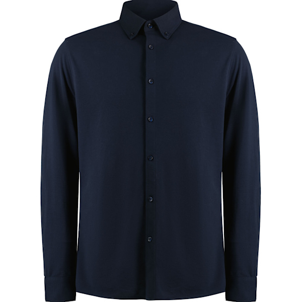 Kustom Kit Herr Superwash 60°C Skräddarsydd Långärmad Skjorta XL N Navy XL