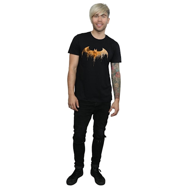 DC Comics Batman Arkham Knight Halloween Moon Logo Fill T-shirt för män Black 3XL