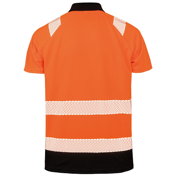 Result Äkta Återvunnen Dam/Dam Säkerhets Polotröja XXL-3XL Fluorescent Orange XXL-3XL