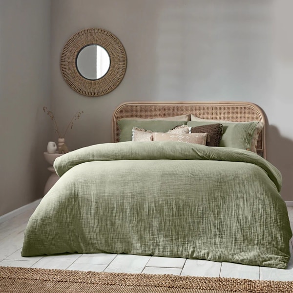Yard Lark Muslin Bomullstäcke Överdrag Set Superking Eucalyptus Eucalyptus Superking