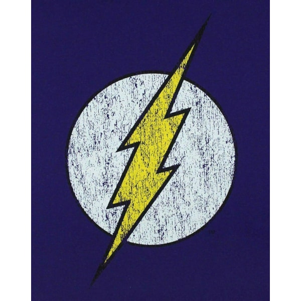 Flash Dam/Dam Distressed Logo T-Shirt S Lila Purple S