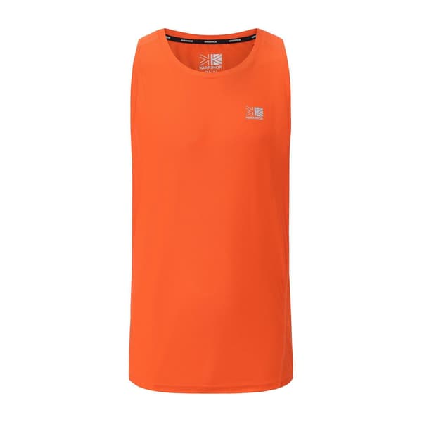 Karrimor Löparväst med logotyp för män M Fire Orange Fire Orange M