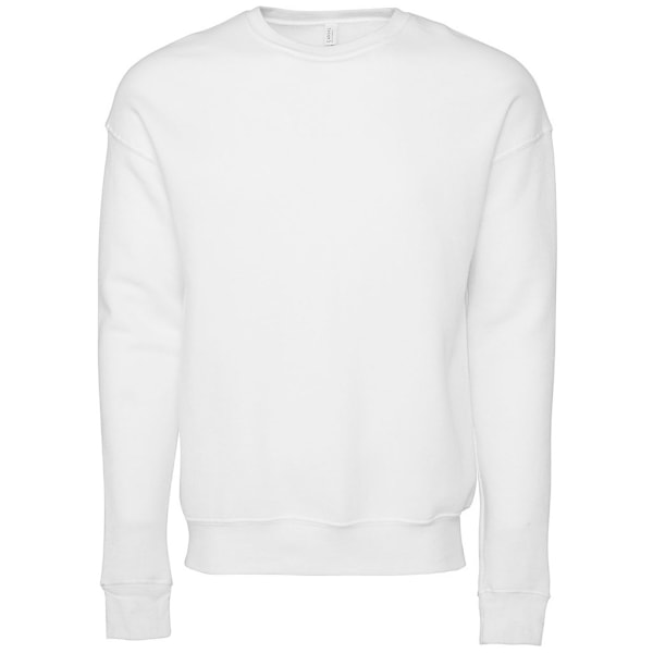 Bella + Canvas Unisex Drop Shoulder Sweatshirt L DTG Vit DTG White L