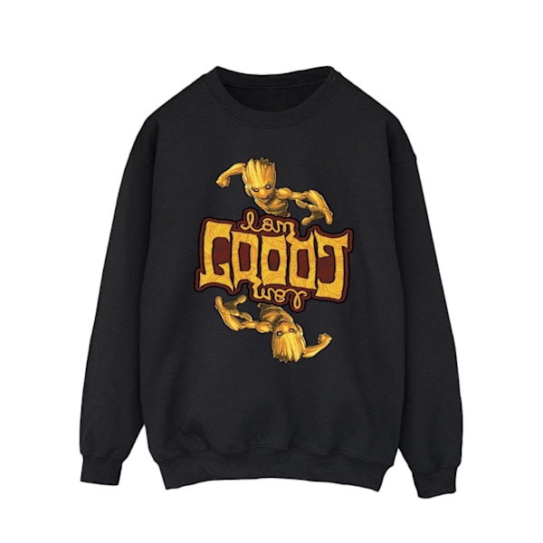 Marvel Herr Guardians Of The Galaxy Groot Inverted Grain Sweatshirt Black XL