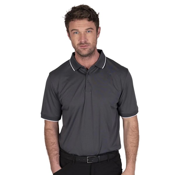 Island Green Herr Performance Pikétröja 3XL Kolgrå Charcoal 3XL