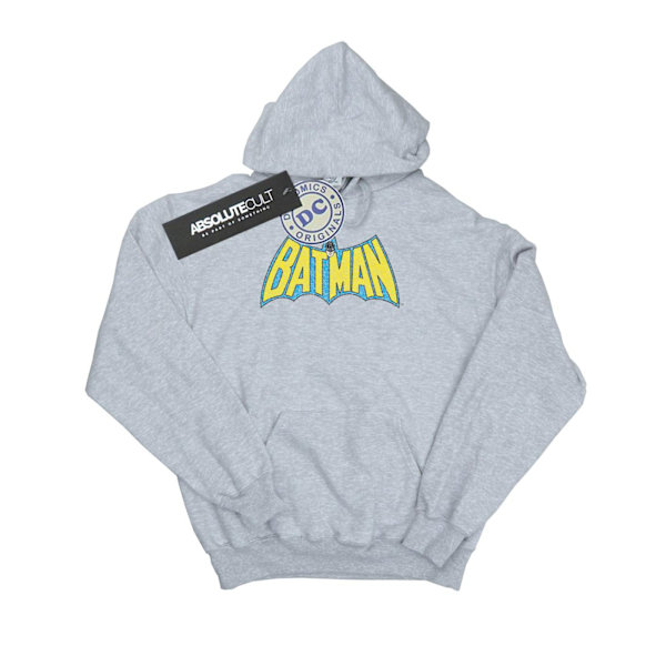 DC Comics Herr Batman Crackle Logo Hoodie M Sports Grey Sports Grey M