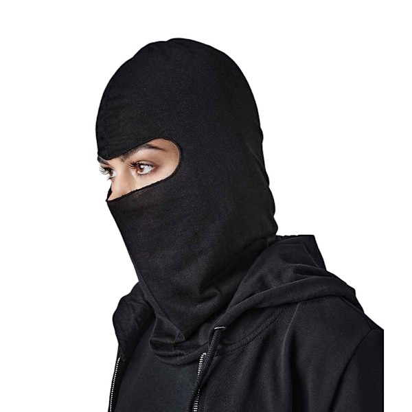 Beechfield Unisex Vuxen Mikrofiber Balaclava En Storlek Svart Black One Size