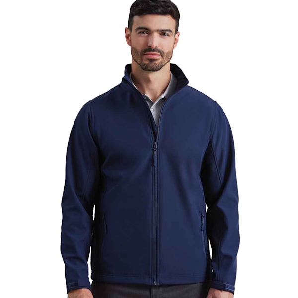 Premier Mens Recycled Wind Resistant Soft Shell Jacket 4XL Marinblå Navy 4XL