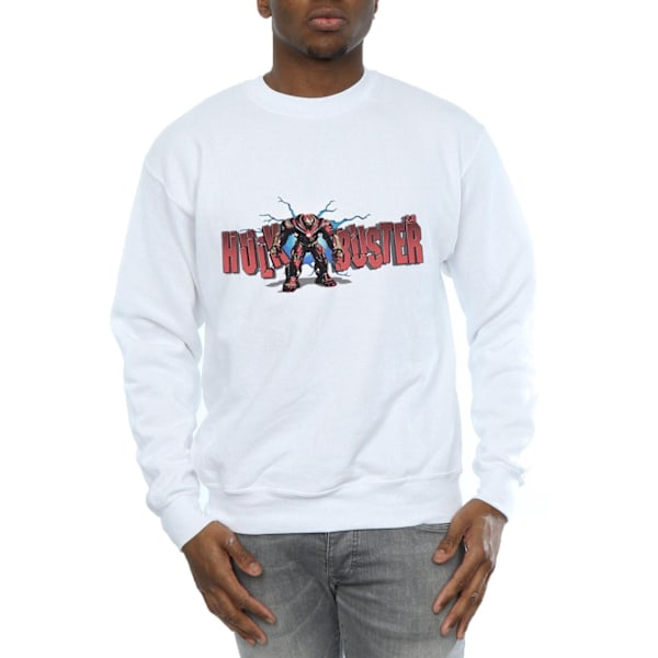 Marvel Mens Avengers Infinity War Hulkbuster 2.0 Sweatshirt S W White S