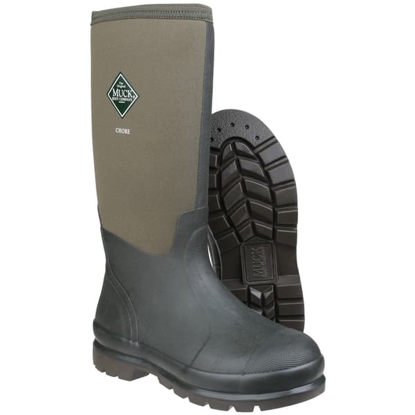 Muck Boots Unisex Chore Classic Hi Patterned Wellingtons 9 UK M Moss 9 UK