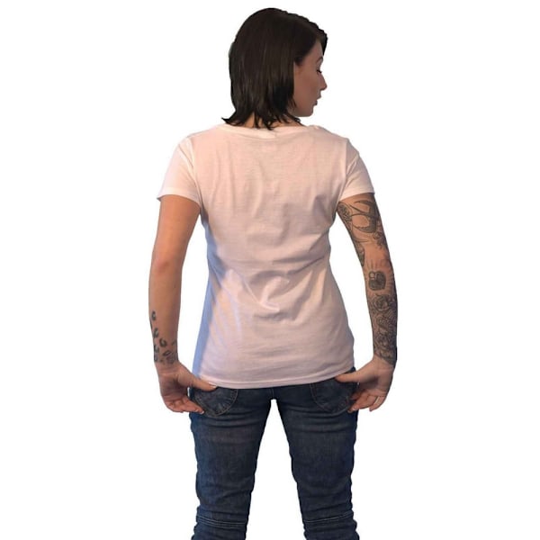 Kiss Dam/Damer Logotyp, Ansikten & Ikoner Bomull T-shirt XL Vit White XL