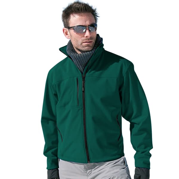 Result Herr Softshell Premium 3-lagers Prestandajacka (Vatten Bottle Green 4XL