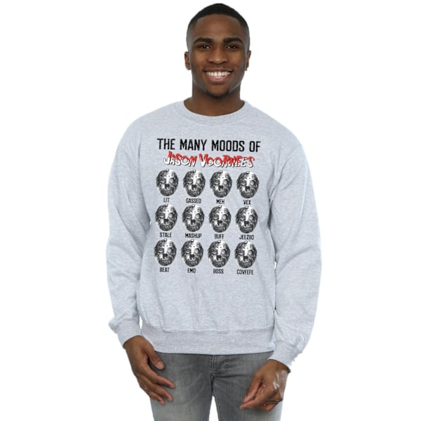 Fredag den 13:e herr The Many Moods Of Jason Voorhees Sweatshirt M Sports Grey M