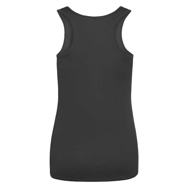 AWDis Cool Dam/Damer Fukttransporterande Girlie Tank Top 12 UK Charcoal 12 UK