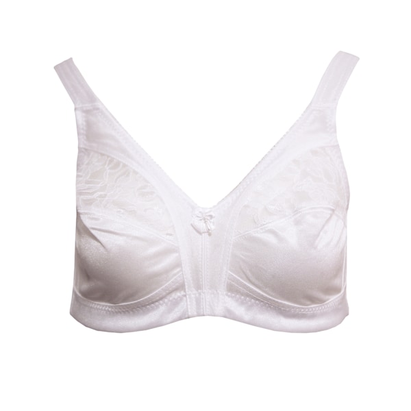 Marlon Dam/Kvinnor Spets Fast Kontroll Bygel-lös BH 38DD Vit White 38DD