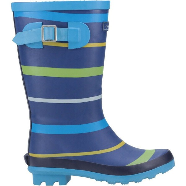 Cotswold Boys Stripe Wellington Boot 5 UK Blå/Grön/Gul Blue/Green/Yellow 5 UK