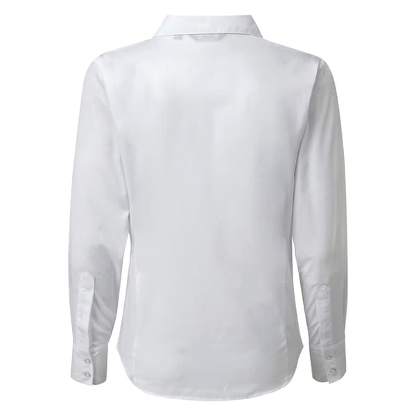 Premier Dam/Kvinnor Poplin Långärmad Blus 20 Vit White 20