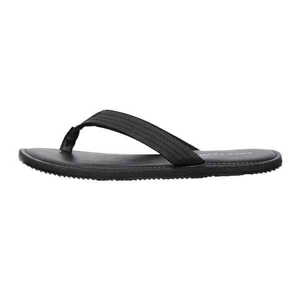 Jack And Jones Herr Washton Läder Flip Flops 10 UK Antracit Anthracite 10 UK