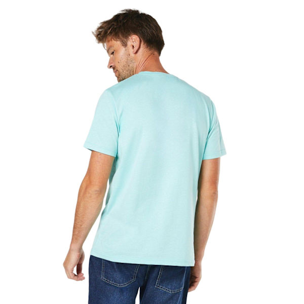 Maine Mens Ocean Pacific Tryckt T-shirt L Turkos Turquoise L