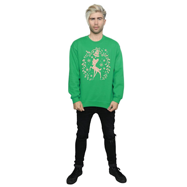 Disney Herr Bambi Julkrans Sweatshirt L Irländsk Grön Irish Green L