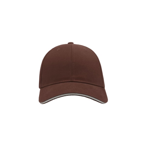 Atlantis Liberty Sandwich Heavy Brush Cotton 6 Panel Cap (2-pack) Brown One Size