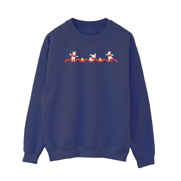 Disney Dam/Kvinnor Winnie The Pooh Hunny Line Sweatshirt L Na Navy Blue L