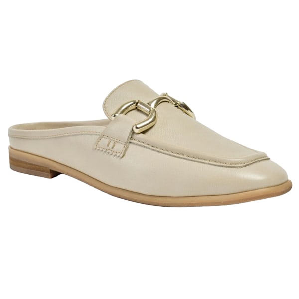 POD Dam/Flickor Mila Lädertofflor 4 UK Taupe Taupe 4 UK