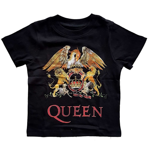 Queen Barn/Barn Classic Crest T-shirt 24 månader Svart Black 24 Months