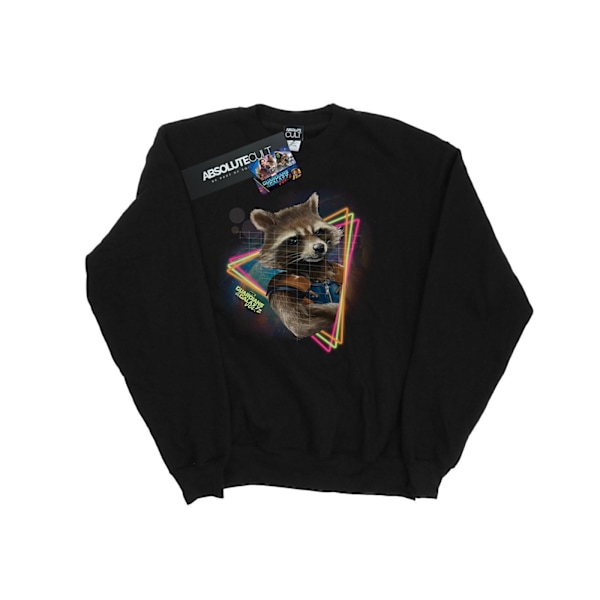 Marvel Dam/Kvinnor Guardians Of The Galaxy Neon Rocket Tröjor Black S