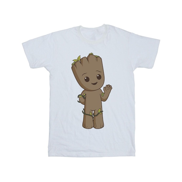 Marvel Girls I Am Groot Söt Groot Bomull T-shirt 3-4 år Vit White 3-4 Years