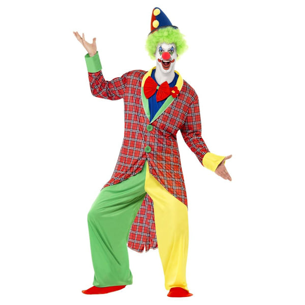 Smiffys Herr Deluxe La Clown Kostymset L Flerfärgad Multicoloured L